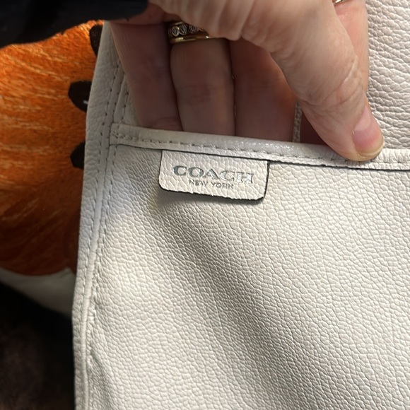 Coach white leather sling hobo - traded with a “friend”  (Style Number 27925) - Picture 8 of 16